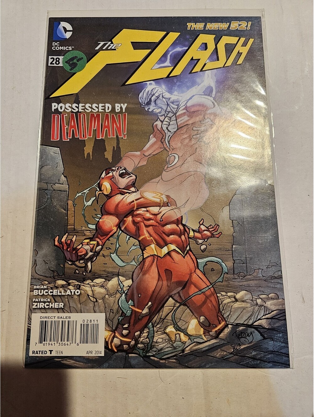 2014 DC Comics The Flash Possessed By Deadman #28 NEWSSTAND The New 52! VF/VF+